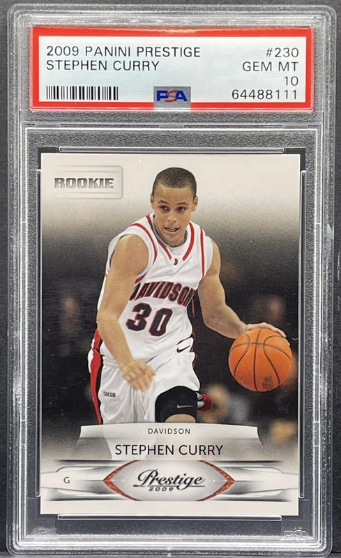 2009-10 Panini Prestige - Stephen Curry - #230 Rookie Card RC - PSA 10 GEM MT