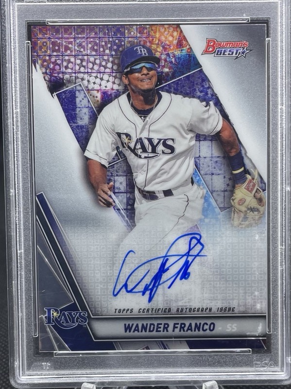 Wander Franco ROOKIE AUTO PSA 10  - 2019 Bowman's Best Best of '19 Autograph view 2