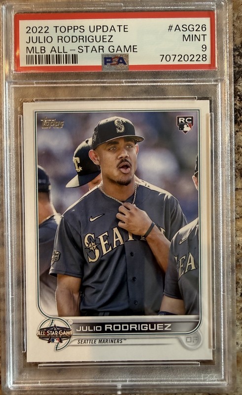2022 Topps Update Julio Rodriguez RC ASG-26 PSA 9