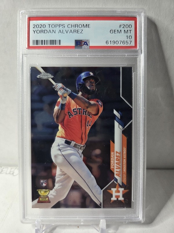 2020 Topps Chrome #200 Yordan Alvarez Rookie RC Astros PSA 10 Gem Mint