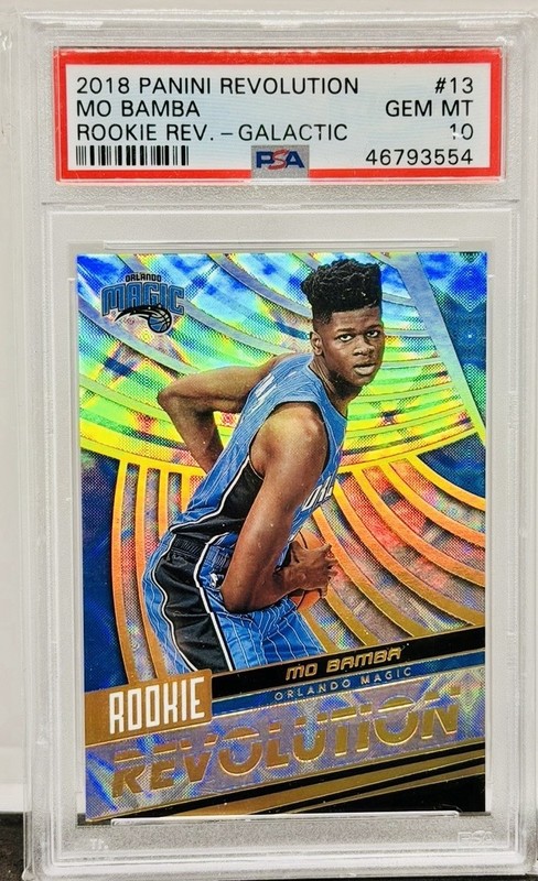 2018 Panini Revolution Mo Bamba Rookie Revolution RC #13 Galactic SP PSA 10