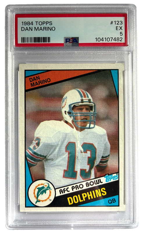 1984 Topps Rookie Card #123 Dan Marino RC  PSA EX 5  #104107482