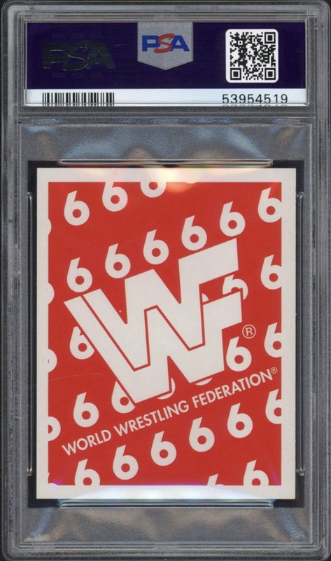 1997 Cardinal WWF Undertaker PSA 9 Mint  view 2