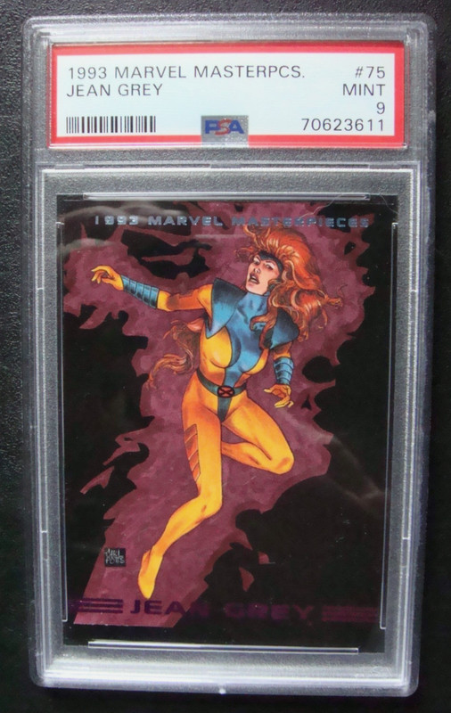 1993 Marvel Masterpieces #75- JEAN GRAY   MINT  9  NICE  GRADED  MARVEL CARD