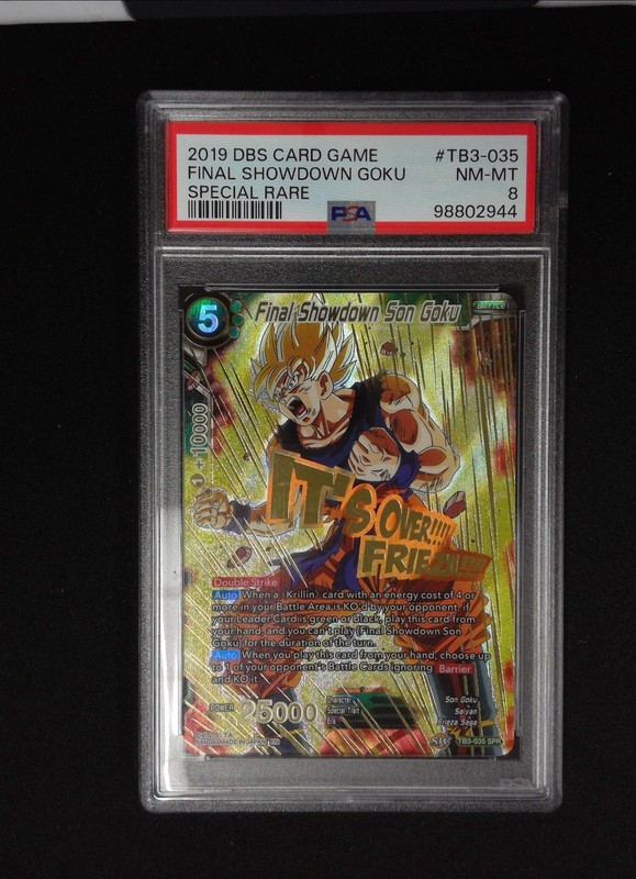 2019 Dragon Ball Super Card Game Final Showdown Son Goku SPR TB3-035 PSA 8