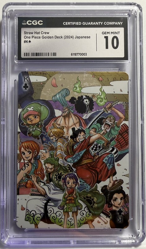One Piece CGC Slab Lot – 2 Graded Cards - Straw Hat Crew view 2