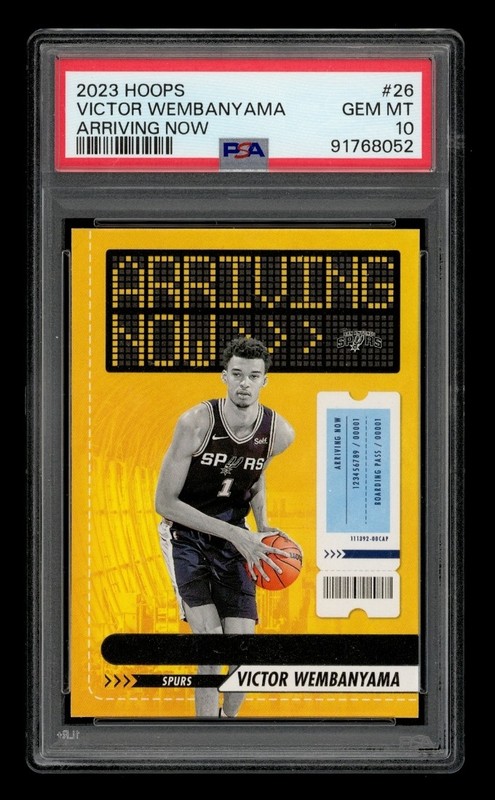 2023-24 Panini Nba Hoops Arriving Now: # 26 Victor Wembanyama PSA 10 GEM MINT