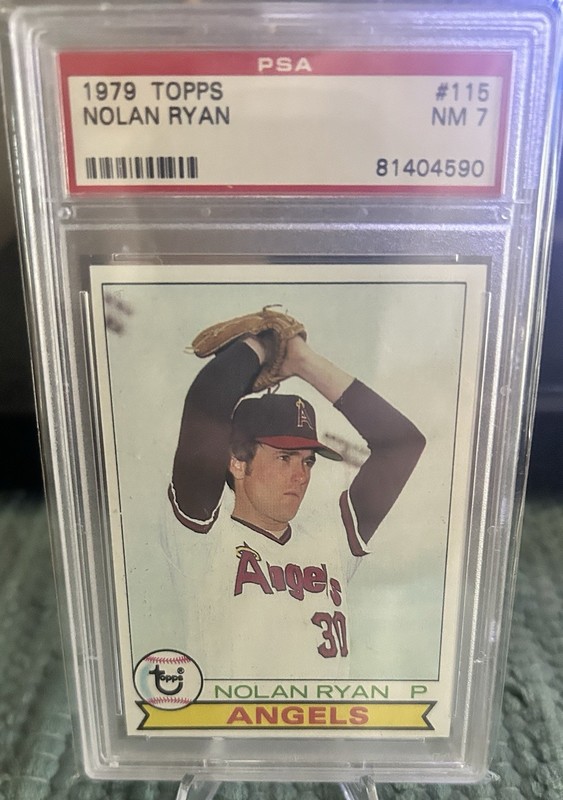 1979 Topps - Nolan Ryan #115 PSA 7 Near Mint California Angels HOF