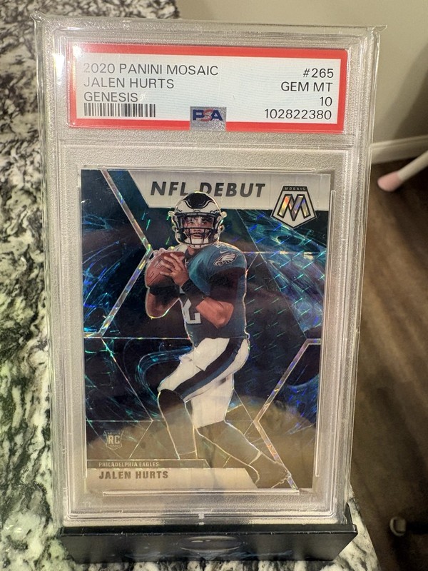 2020 Panini Mosaic Genesis NFL Debut Jalen Hurts Rookie Psa 10
