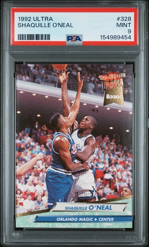 1992-93 Fleer Ultra - Shaquille O'Neal #328 (RC) PSA 9