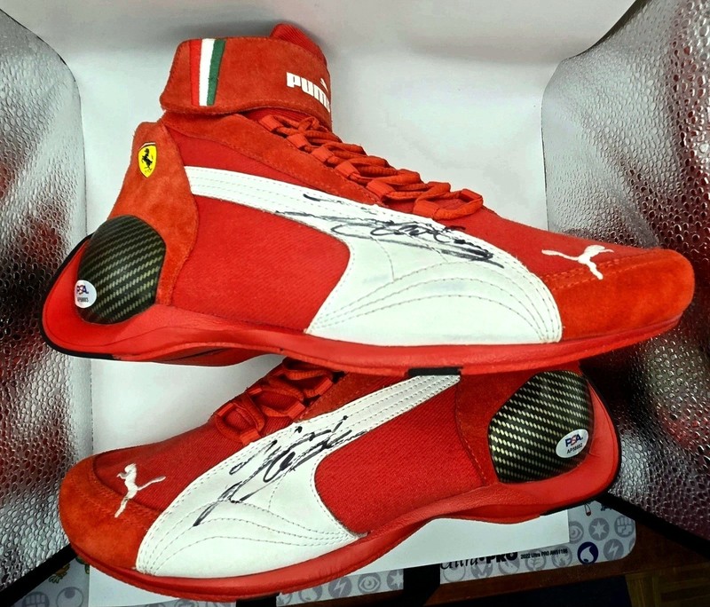 Charles Leclerc signed Ferrari F1 Formula One Puma Trionfo Carbon Fiber - PSA