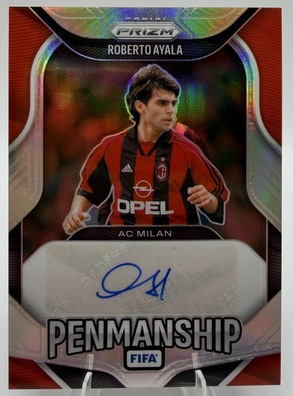 2025-26 Panini Prizm FIFA Roberto Ayala Penmanship Auto /49 Milan