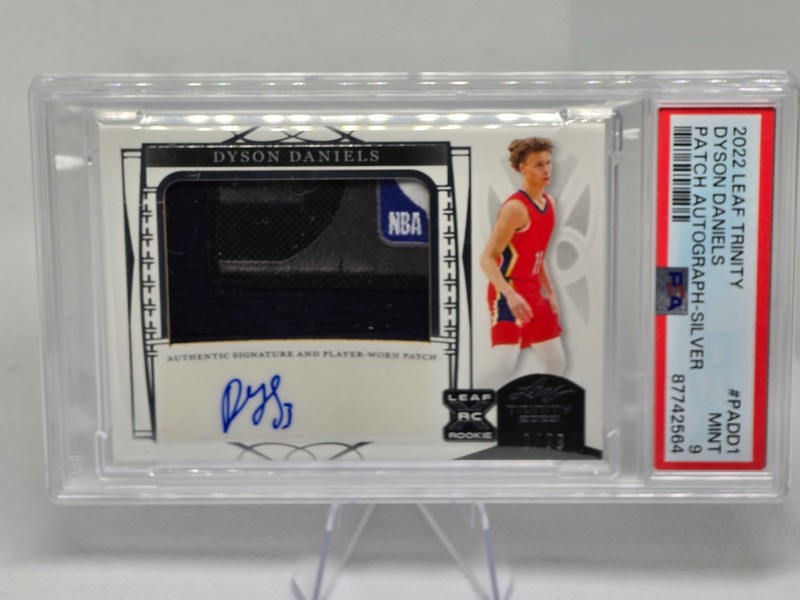 ✨Dyson Daniels 2023 Leaf Trinity RC Auto/ GW Patch 1/99 LOGOMAN PSA 9!🔥✨INVEST!