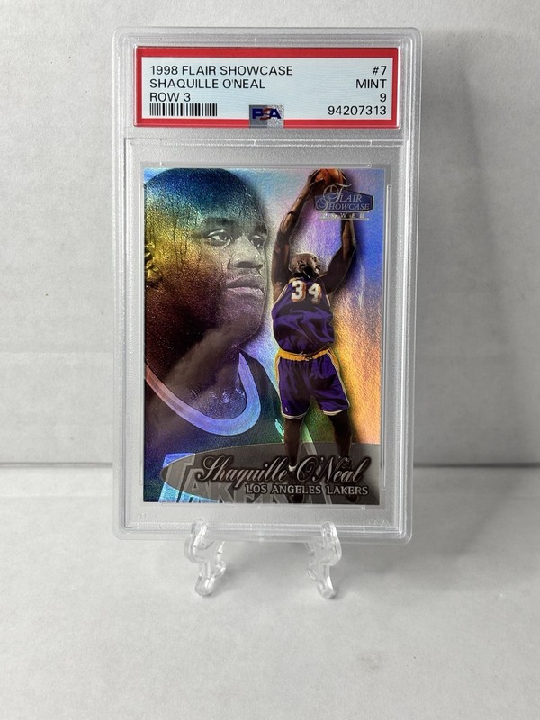 1998 Flair Showcase Row 3 Shaquille O'neal PSA 9