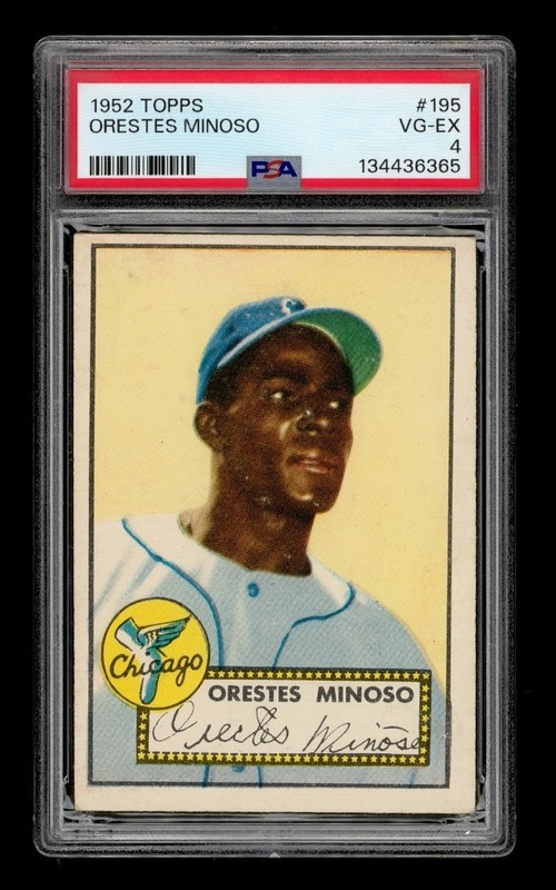 1952 Topps Set-Break #195 Orestes Minoso PSA 4 VG-EX
