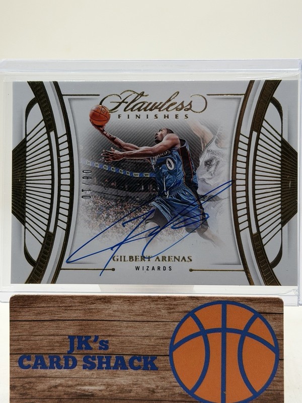 2023-24 Panini Flawless Gilbert Arenas Flawless Finishes Gold Auto /10 #FF-GBA