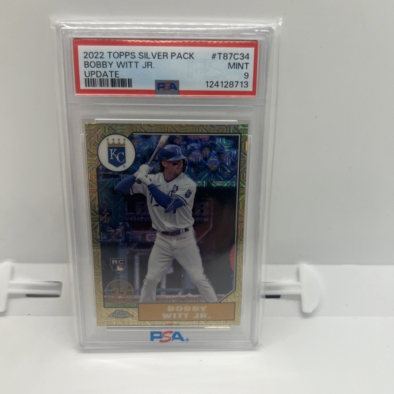 2022 Topps Chrome Silver Pack Bobby Witt Jr RookieRC  PSA 9 Mint #T87C34 Royals