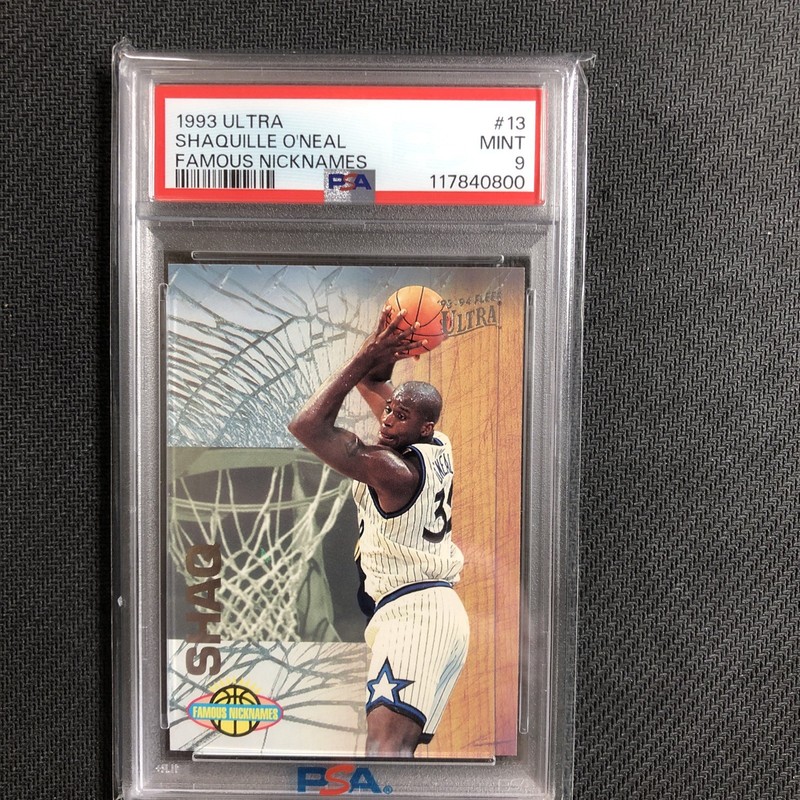 SHAQUILLE O’NEAL 1993 Ultra Famous Nicknames # 13 PSA 9
