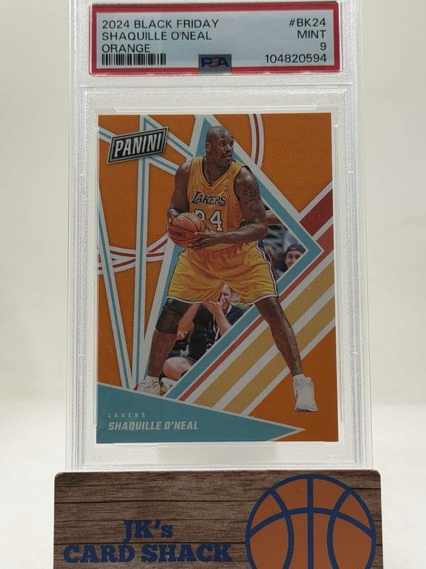 2024 Panini Black Friday Shaquille O’Neal Orange /15 #BK24 PSA 9