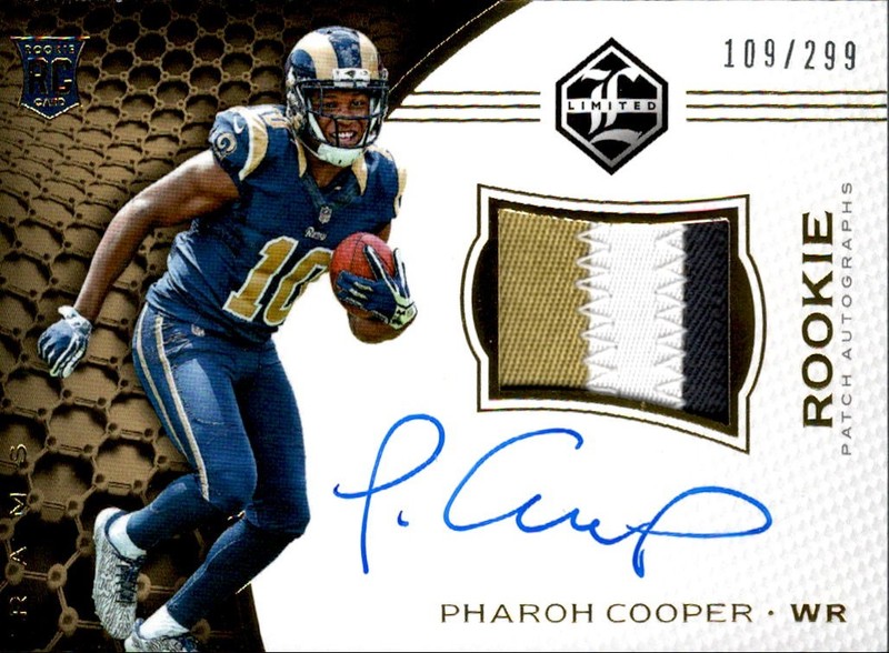 2016 Limited #102 Pharoh Cooper RC Auto Patch /299 - FB