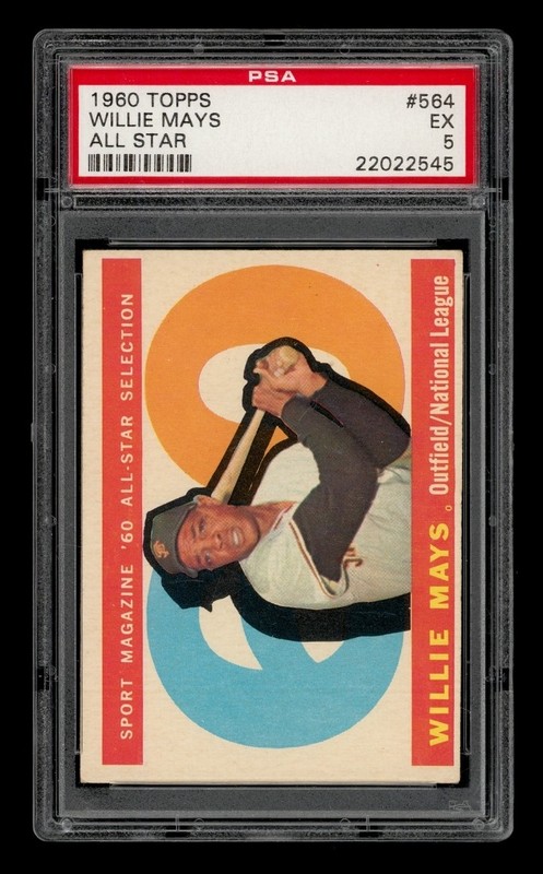 1960 Topps Set-Break #564 Willie Mays All Star PSA 5 EX