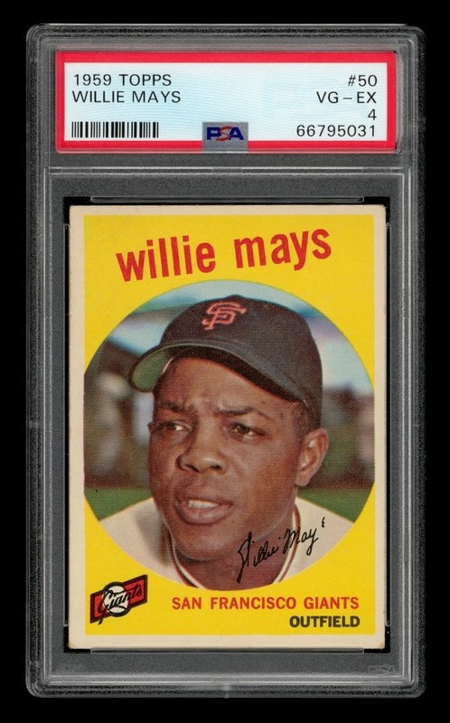 1959 Topps Set-Break # 50 Willie Mays PSA 4 VG-EX