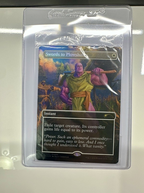 Magic the Gathering PSA Magazine Sealed Promo Swords to Plowshares Foil Thanos