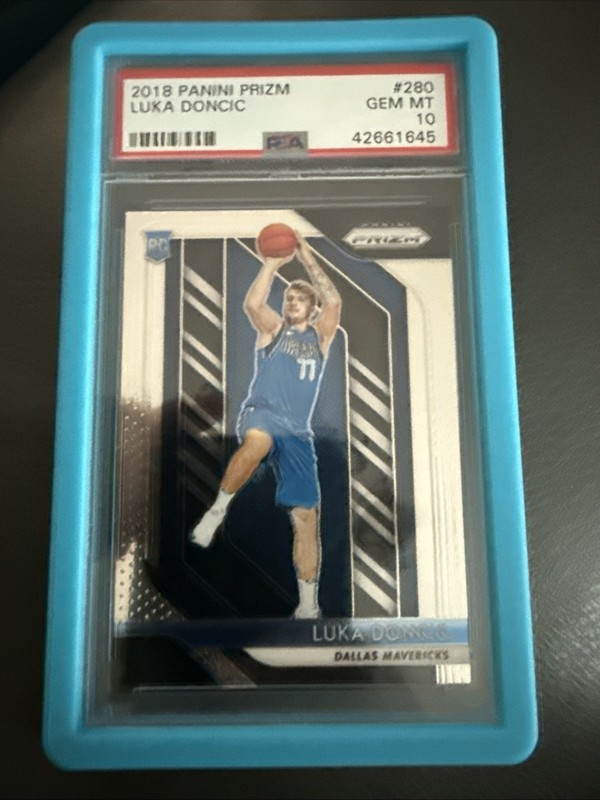 LUKA DONCIC PSA 10 2018 PANINI PRIZM BASKETBALL #280 ROOKIE CARD RC GEM MINT 515