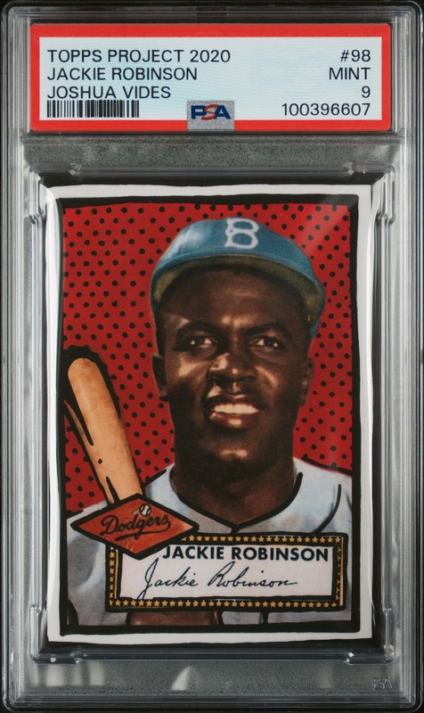 2020 Topps Project 2020 #98 Jackie Robinson PSA 9 MINT
