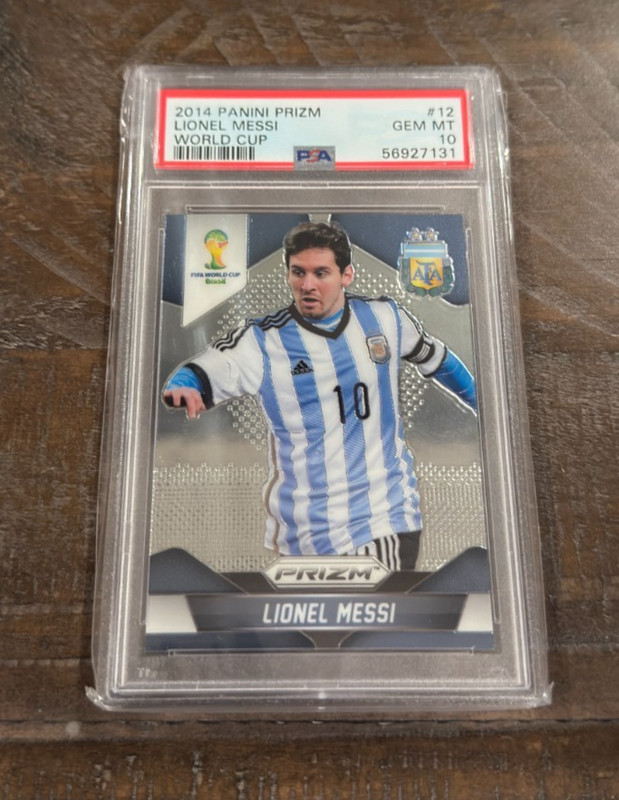 2014 Panini Prizm World Cup Lionel Messi PSA 10 #12 Argentina