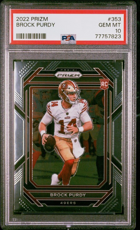 2022 Panini Prizm Rookie #353 Brock Purdy PSA 10 GEM MINT San Francisco 49ers