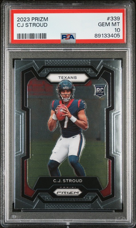 2023 Panini Prizm Rookie #339 CJ Stroud PSA 10 GEM MINT Houston Texans