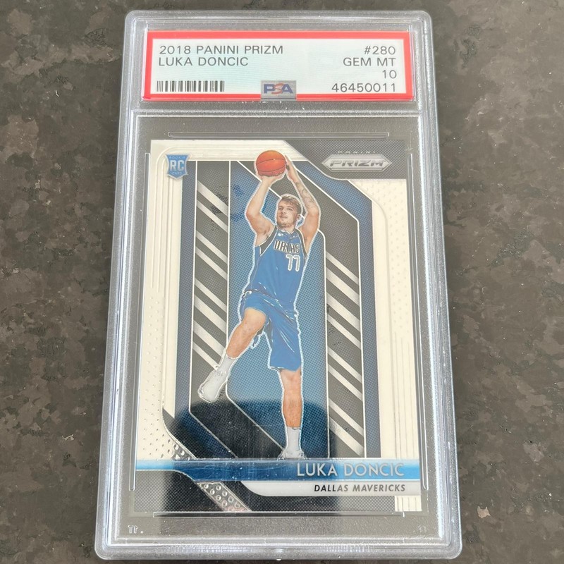2018-19 Panini Prizm Rookie #280 Luka Doncic PSA 10 GEM Lakers Mavericks
