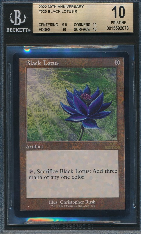 30th Anniversary Black Lotus Retro Frame #525 BGS 10 Graded Magic MTG (2073)