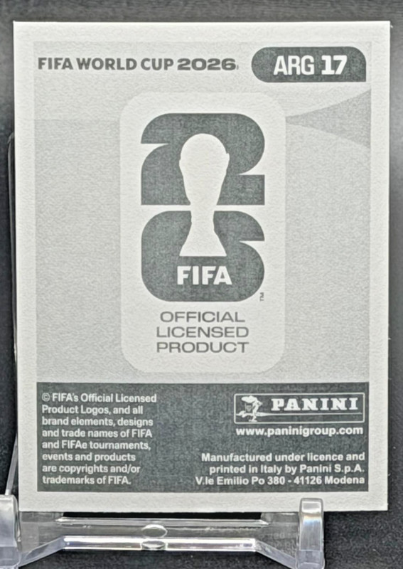 2026 Panini FIFA World Cup Sticker US Edition Lionel Messi ARG 17 Argentina view 2
