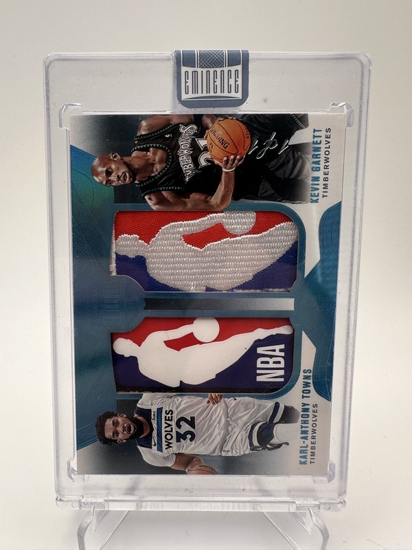 1 Of 1 Dual Logo Man!! Garnett & Anthony Towns Grail!  Sealed 2024-25 Eminence