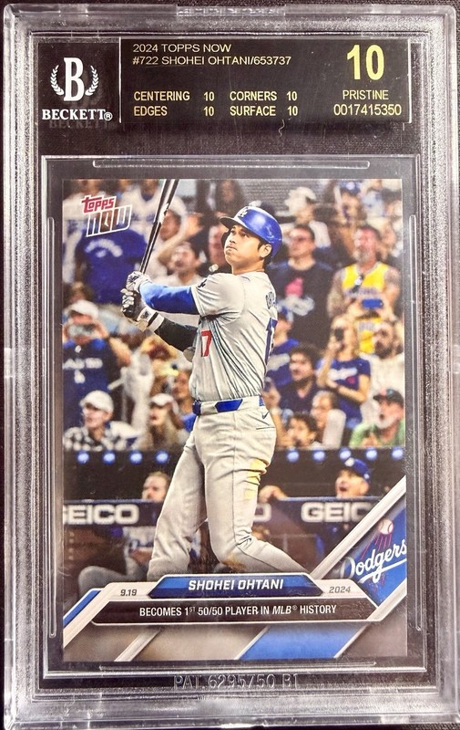 2024 Topps Now Shohei Ohtani 50/50 Game BGS 10 Black Label #722 🔥⚾️🔥