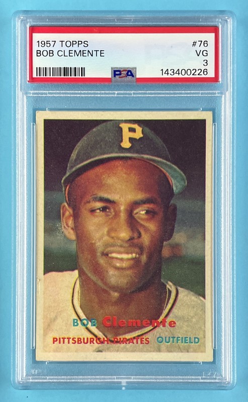 1957 Topps #76 Roberto Bob Clemente - PSA 3 VG