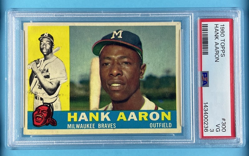 1960 Topps #300 Hank Aaron - PSA 3 VG