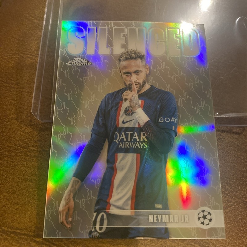 2026 Topps Chrome Uefa Champions Neymar Jr Silenced