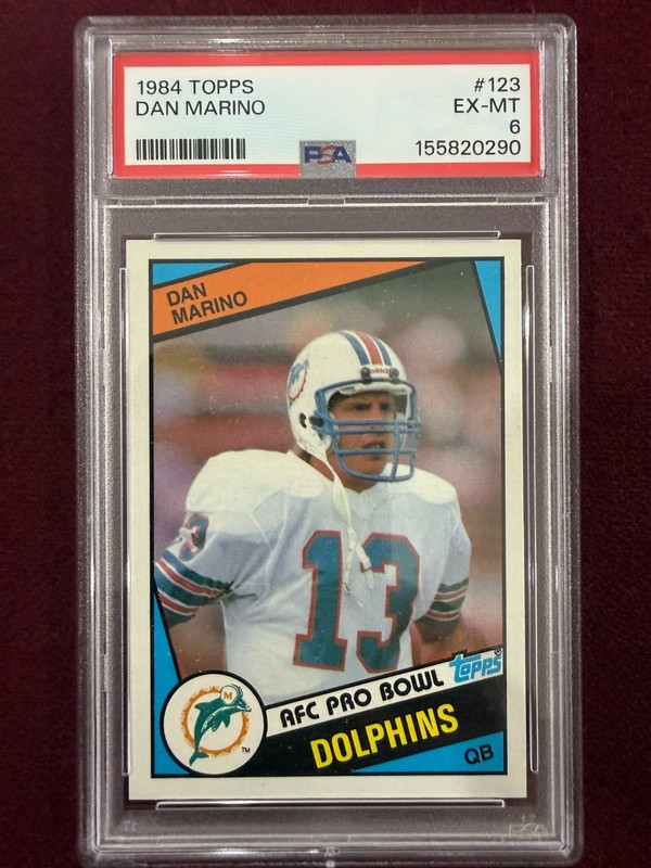 Dan Marino 1984 Topps Rookie Card RC PSA 6 EX-Mint Sharp & Centered