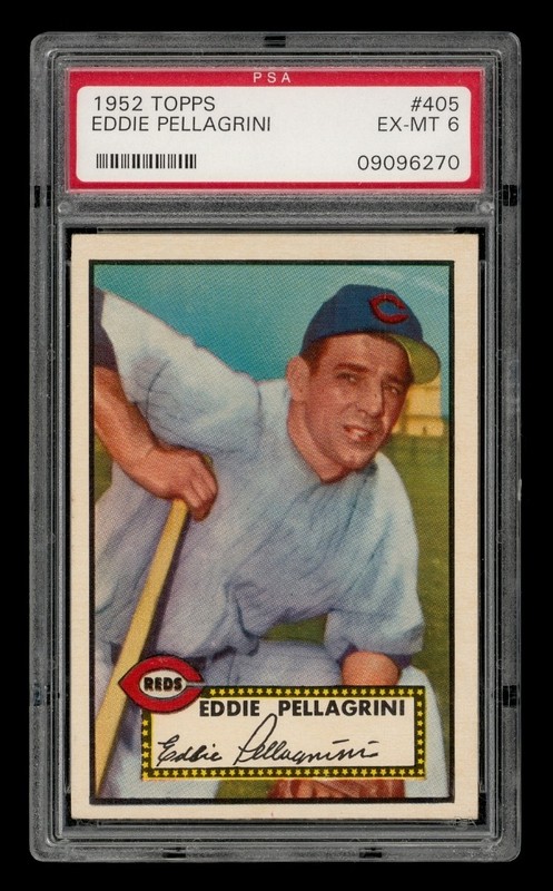 1952 Topps Set-Break #405 Eddie Pellagrini PSA 6 EX-MT