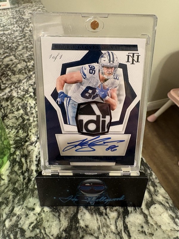 LUKE SCHOONMAKER 2023 NATIONAL TREASURES ROOKIE GLOVES SIGNATURES RPA 1/1