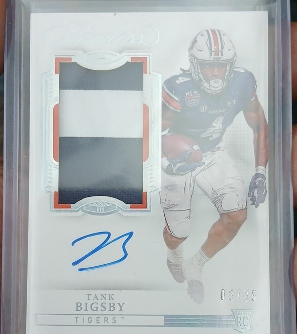 Panini 2023 Flawless Collegiate Tank Bigsby RPA Patch Auto RPAV-TAB /25