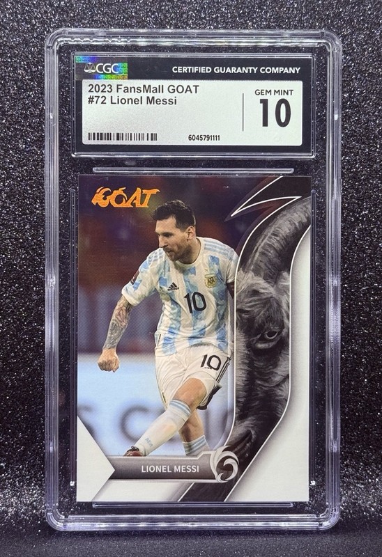 FansMall 2023 GOAT Lionel Messi #72 Argentina CGC 10 🔥🔥