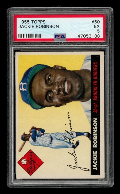 1955 Topps Set-Break # 50 Jackie Robinson PSA 5 EX