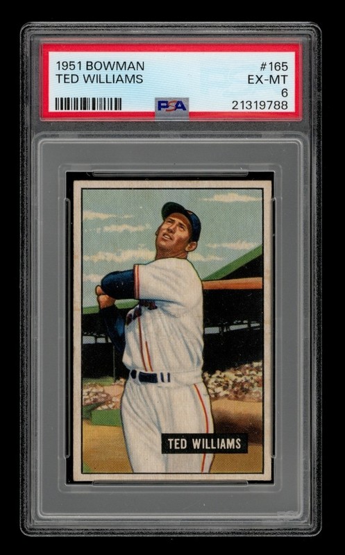 1951 Bowman Set-Break #165 Ted Williams PSA 6 EX-MT