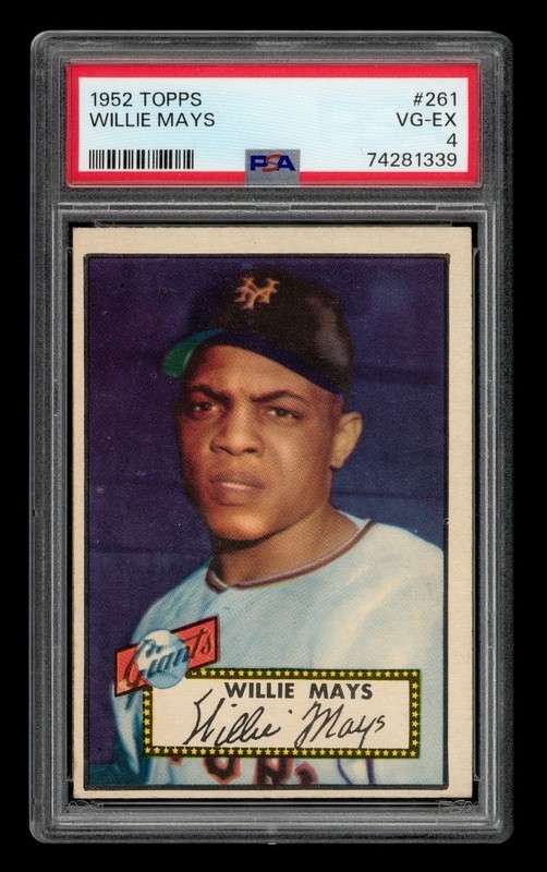 1952 Topps Set-Break #261 Willie Mays PSA 4 VG-EX