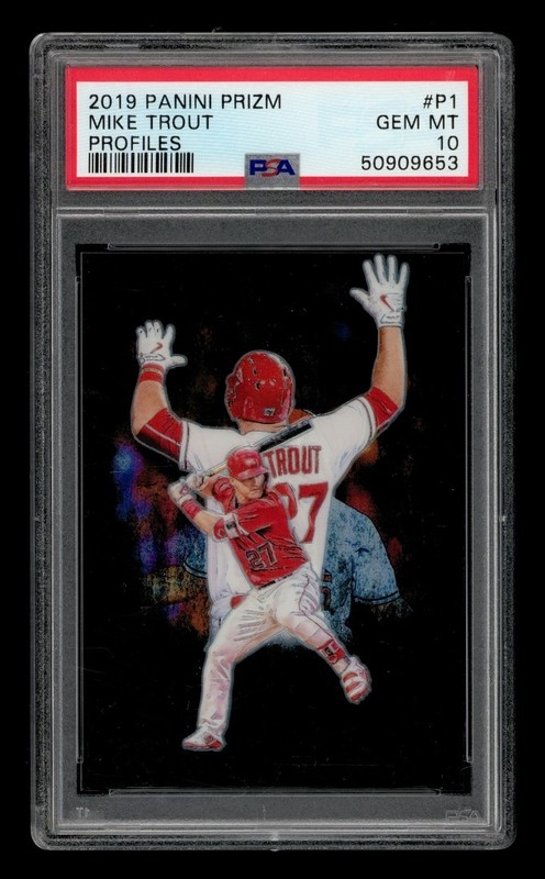2019 Panini Prizm Profiles: #P1 Mike Trout PSA 10 GEM MINT