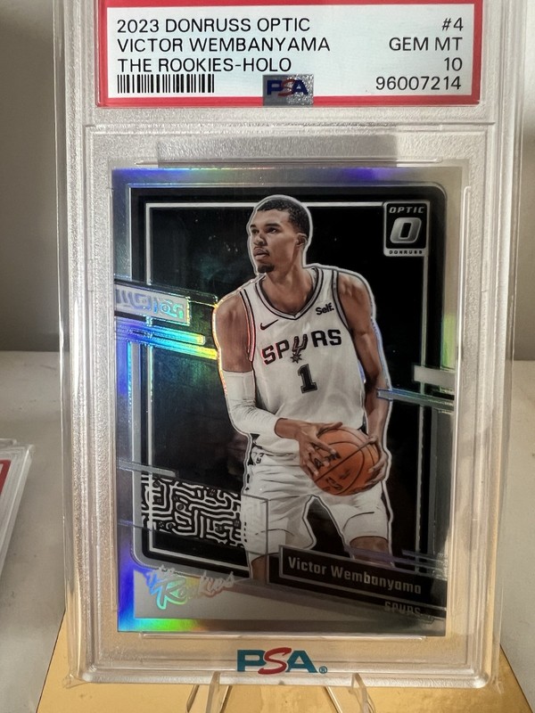 2023-24 Donruss Optic Victor Wembanyama The Rookies Holo Prizm #4 PSA 10 🔥 RC
